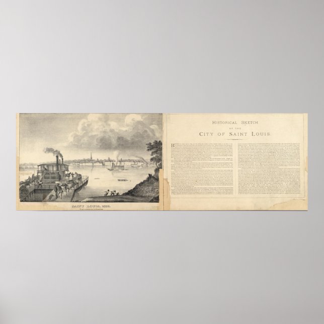 Poster Saint-Louis, 1832 (Devant)