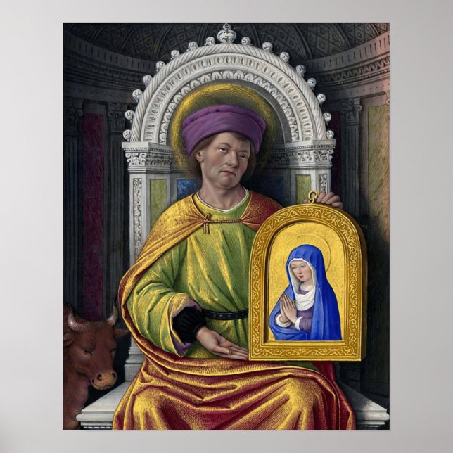 Poster Saint Luc l'apôtre catholique Saint-Luc (Devant)