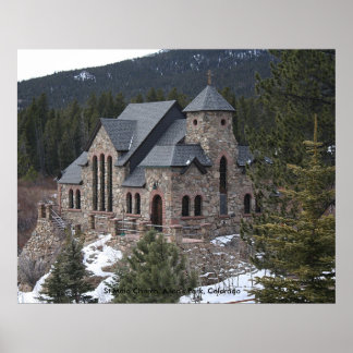 Poster Saint Malo, église St Malo, Allen's Park, Colorado