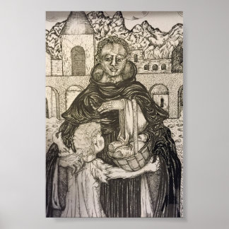 Poster Saint Martin de Porres et Enfants
