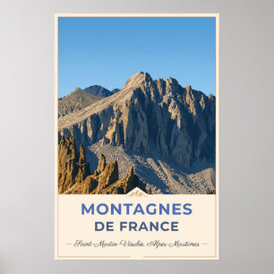 Poster Saint-Martin-Vésubie, France – Rocky Mountain