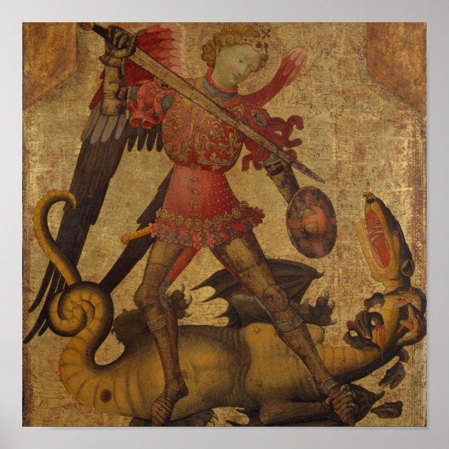 Poster Saint Michael et le Dragon (Devant)