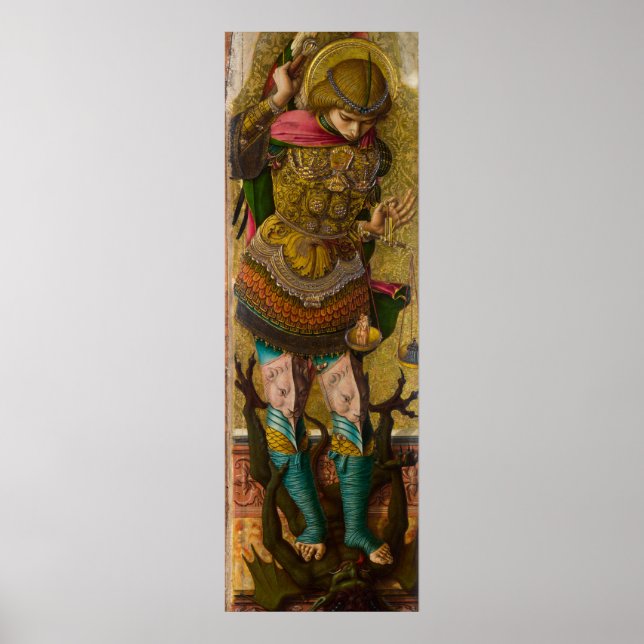 Poster Saint Michael par Carlo Crivelli (Devant)