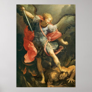 Poster Saint Michel l'Archange Ange catholique Religieux