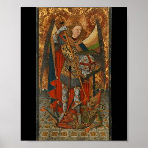 Poster Saint Michel l'Archange défaisant Satan Christ