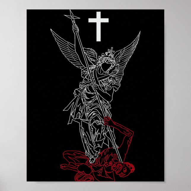 Poster Saint Michel l'Archange vainquant Satan (Devant)