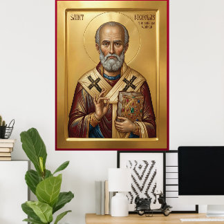 Poster Saint Nicholas orthodox  icon