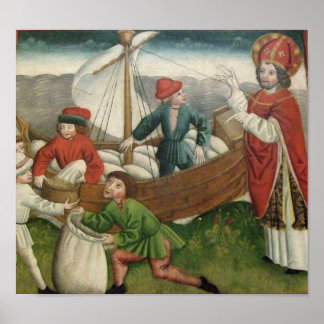 Poster Saint Nicolas de Noël