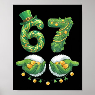 Poster Saint Patrick Jour Six Sept 67 Mème Drôle 67 Femme