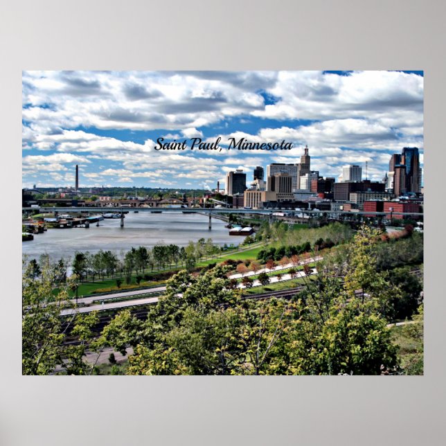 Poster Saint Paul, Minnesota Paysage (Devant)