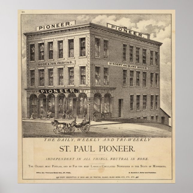 Poster Saint Paul Pioneer (Devant)