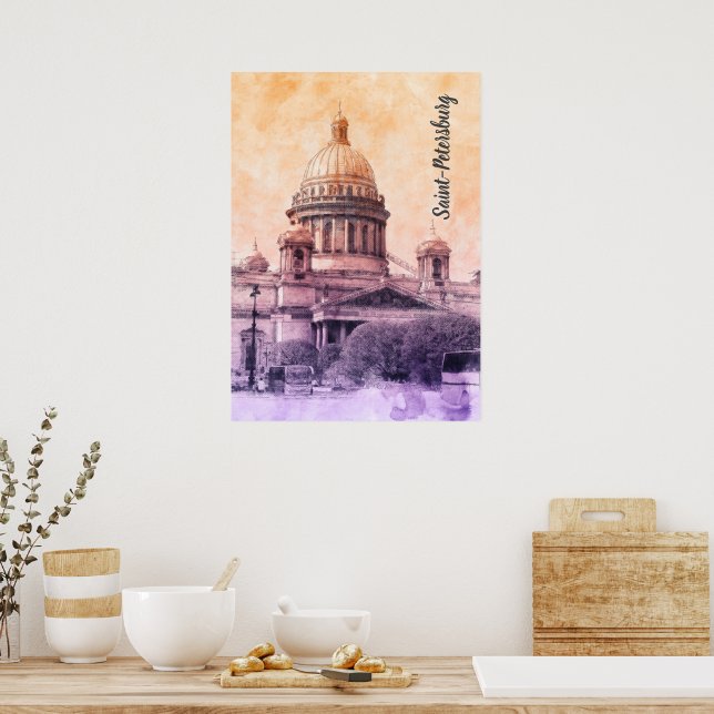Poster Saint-Pétersbourg, Russia (Cuisine)