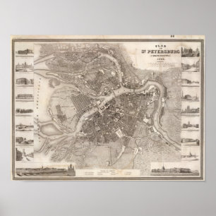 Poster Saint-Pétersbourg, Russie