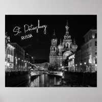Saint-Pétersbourg Russie Photographie noir et blan