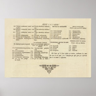 Poster Saint-Pétersbourg, Russie Titre Page Index Page 3