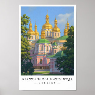Poster Saint Sophia Cathedral Ukraine Wall Art, Kyiv