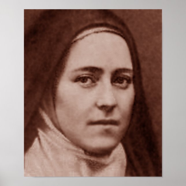 Poster Saint-Thérèse de Lisieux. (Devant)