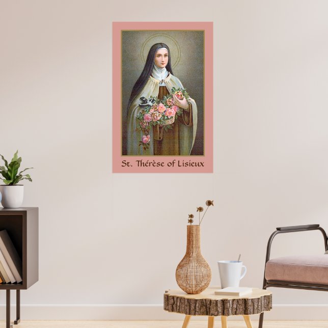 Poster Saint-Thérèse de Lisieux la Petite Fleur (BJE 01) (Salon 3)