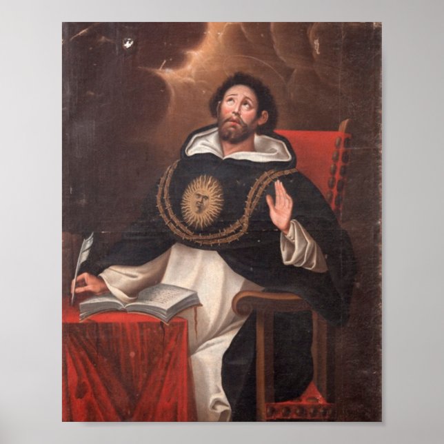 Poster Saint-Thomas Aquinas By Luis Munoz Lafuente (Devant)