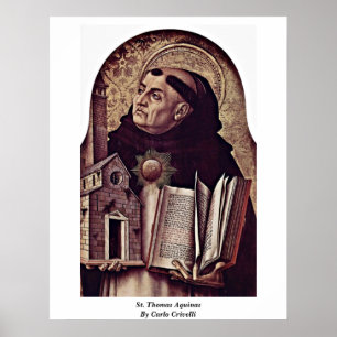 Poster Saint Thomas D'Aquin Par Carlo Crivelli