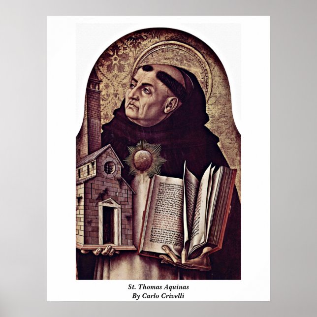 Poster Saint Thomas D'Aquin Par Carlo Crivelli (Devant)