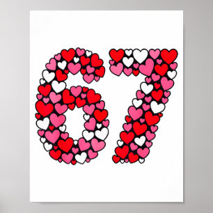 Poster Saint-Valentin 67 Meme Rempli De Cœurs Drôle S