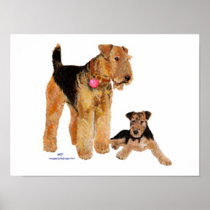 Poster Saint-Valentin Amour de chiot