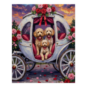 Poster Saint-Valentin Chien Caniche