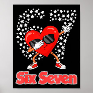 Poster Saint-Valentin garçons enfants filles cœurs dabbin