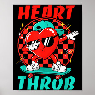 Poster Saint-Valentin Rétro Groovy Coup de Foudre Tout-Pe