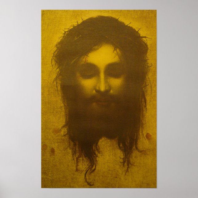Poster Saint visage de Jésus Christ / Voile de Veronica (Devant)
