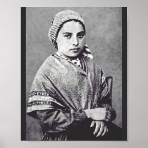 Poster Sainte Bernadette Soubirous
