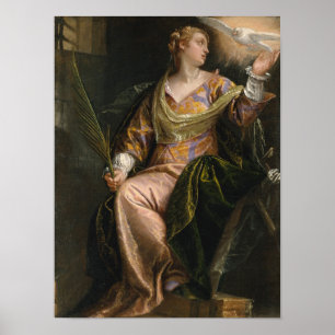 Poster Sainte Catherine d'Alexandrie en prison
