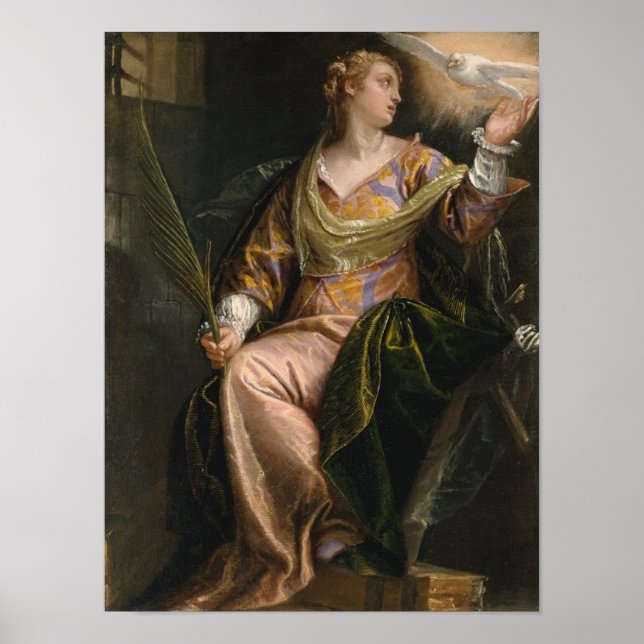 Poster Sainte Catherine d'Alexandrie en prison (Devant)