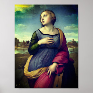 Poster Sainte Catherine d'Alexandrie par Raphael