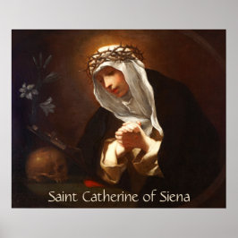Poster Sainte-Catherine de Sienne (Franceschini)