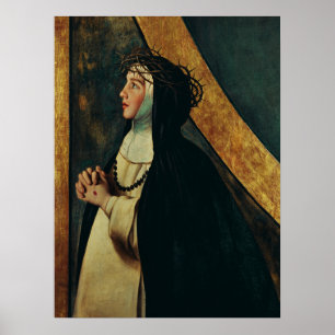 Poster Sainte Catherine de Sienne par Juan Bautista Maino