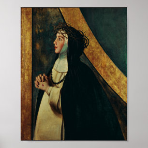 Poster Sainte Catherine de Sienne par Juan Bautista Maino