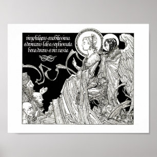 Poster Sainte Catherine s'oppose aux 50 philosophes