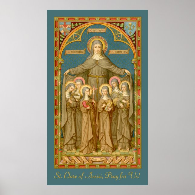 Poster Sainte Claire d'Assise et des Soeurs (SAU 27) (Devant)