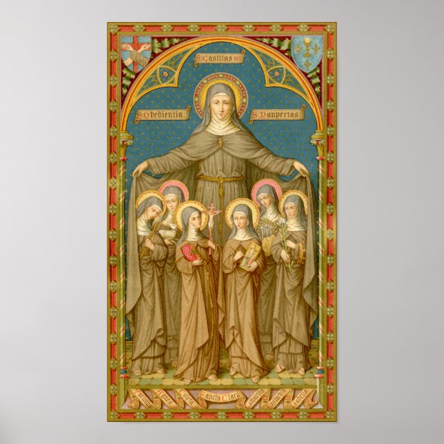 Poster Sainte Claire d'Assise et des Soeurs (SAU 27) (Devant)