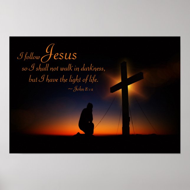Poster Sainte Croix au coucher du soleil (Personnaliser) (Devant)