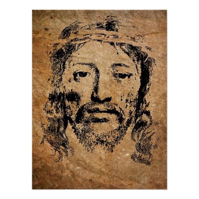 Poster Sainte Face de Jésus Christ (Devant)