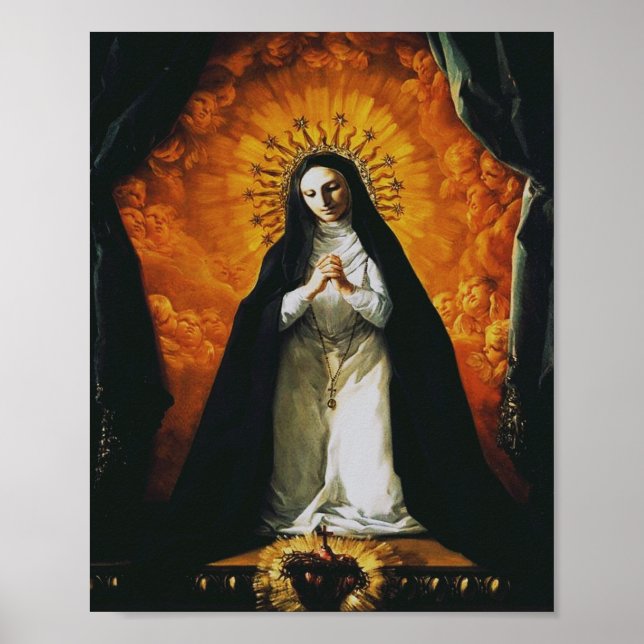 Poster Sainte Margaret Mary Alacoque (Devant)