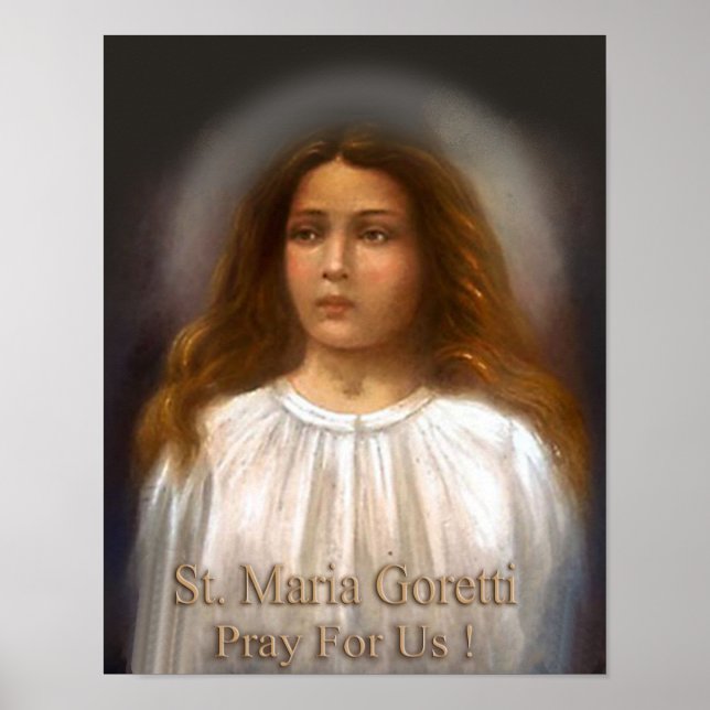 Poster Sainte Maria Goretti, Martyr pour la pureté, (Devant)