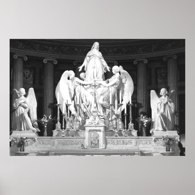 Poster Sainte-Marie-Madeleine Paris Les sculptures de la  (Devant)