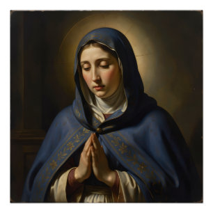 Poster Sainte Mère de Dieu - Amour divin et protection