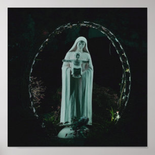 Poster Sainte Mère Marie et Bébé Jésus chrétien