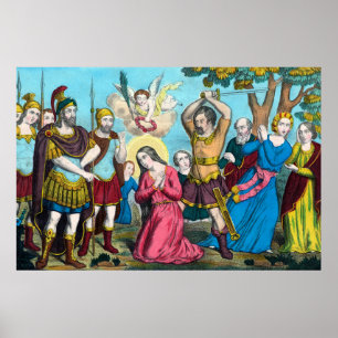 Poster Sainte Philomène décapitée