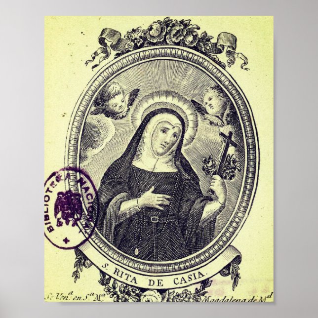 Poster Sainte-Rita de Cascia (Devant)